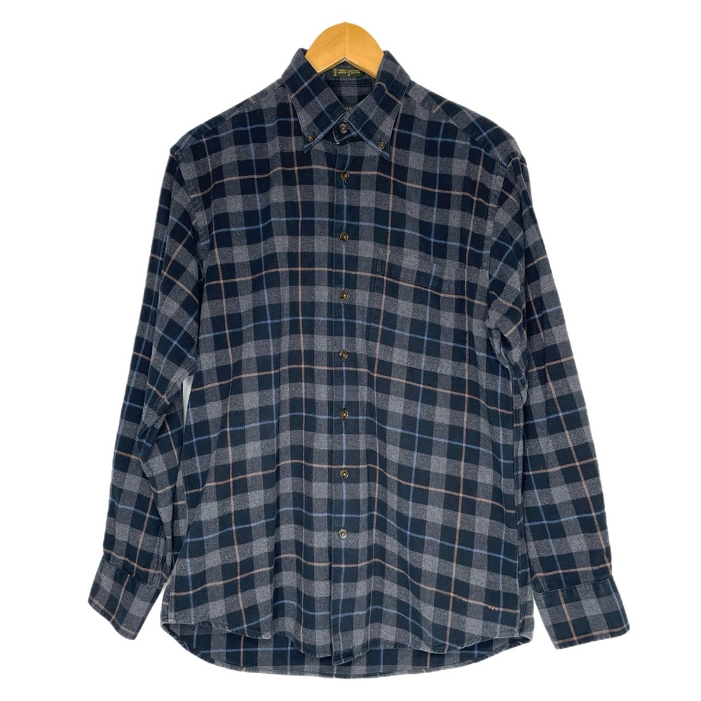 Orvis Flannel Plaid Shirt Long Sleeve Sz M